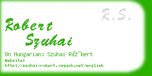 robert szuhai business card